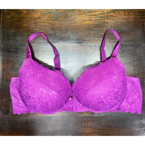 torrid Other - Torrid‎ Purple Lace Padded Underwire Full Coverage Bra Plus Sz 44D